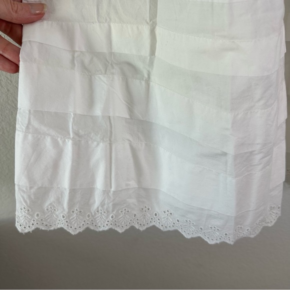 NWT DOEN Sebastiane Tiered Powder White Organic Cotton
Poplin Maxi Skirt SZ M - Picture 4 of 8